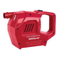 Coleman Rechargeable QuickPump Instructions For Use Manual