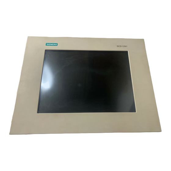 Siemens SCD 1297-C1 LCD Monitor Manuals