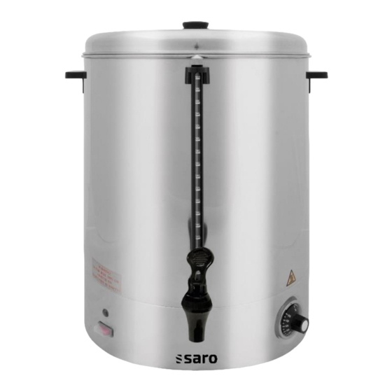 saro HOT DRINK Operating Instructions Manual