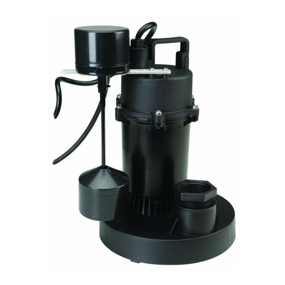 Pacific hydrostar  1/3 HP Submersible Sump Pump with Vertical Float Switch Manual