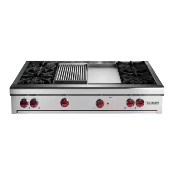Wolf Gas Rangetops Use & Care Manual