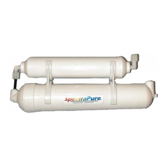 SpectraPure Eliminator 90 Installation And Operating Manual