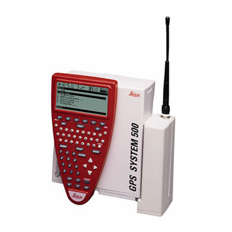 Leica GPS500 Manual