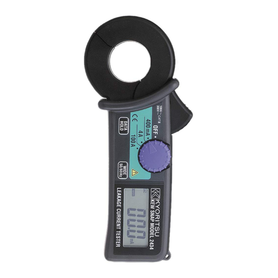 Kyoritsu Electrical Instruments Works KEW SNAP Series Instruction Manual