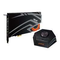 Asus Strix Raid Pro Quick Start Manual