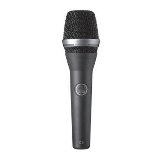 AKG C5 VOCAL User Instructions