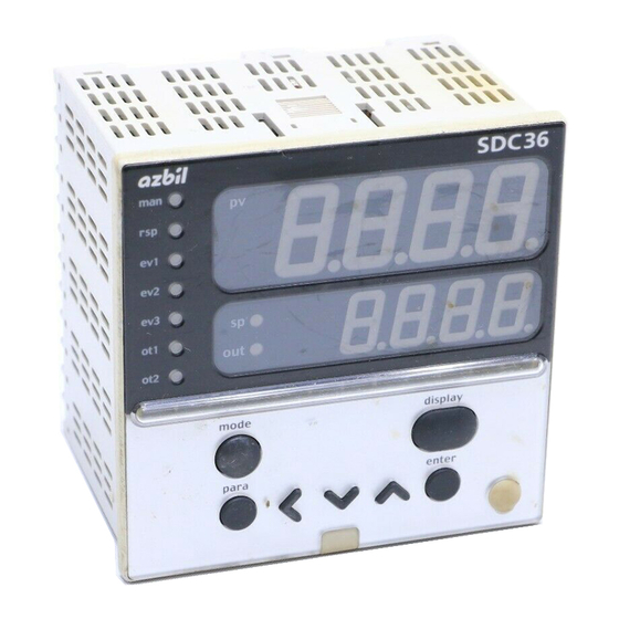 Azbil C35 Quick Reference Manual