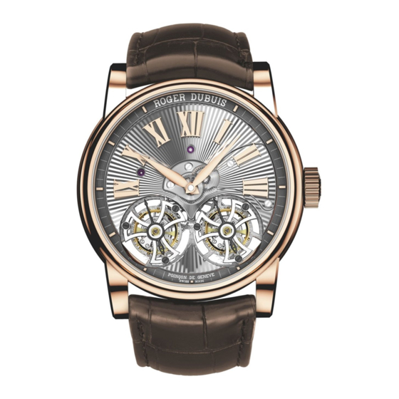 Roger Dubuis RD100 Instructions For Use Manual