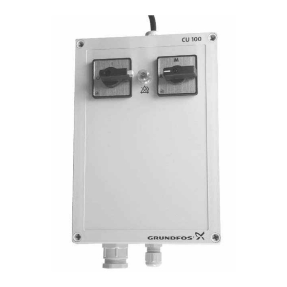 Grundfos CU 100 Instructions Manual