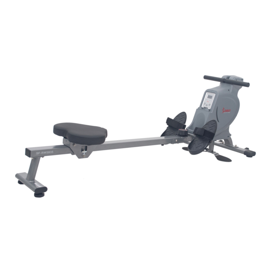 User Manuals: Sunny Health & Fitness SF-RW5935 Machine