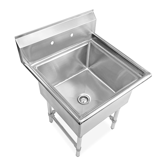 U-Line H-10304 Steel Utility Sink Manuals
