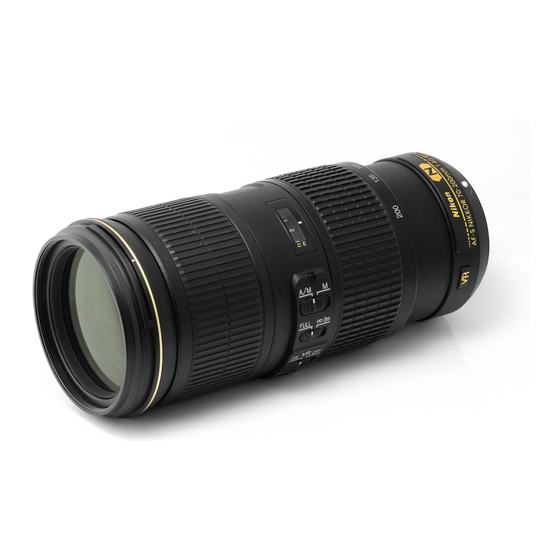 Nikon AF-S NIKKOR User Manual