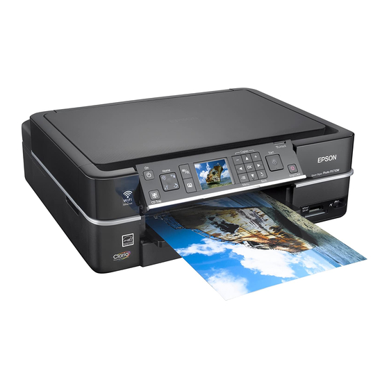 Epson stylus photo px710w series Operation Manual