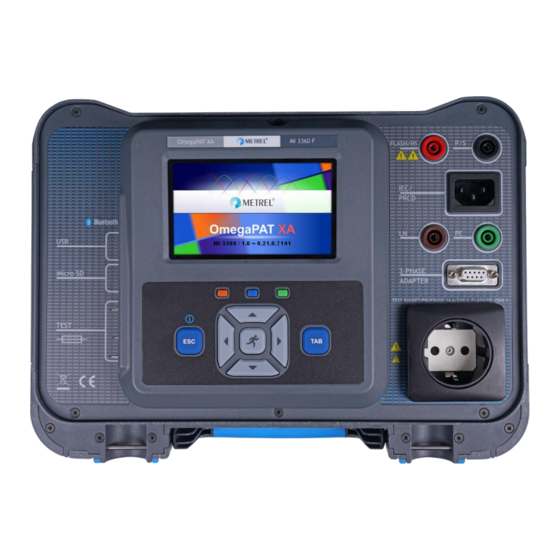 METREL OmegaPAT XA MI 3360 Instruction Manual