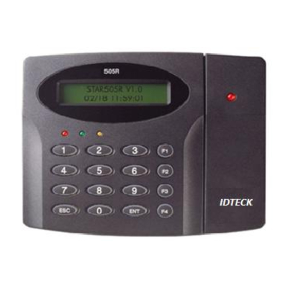 IDTECK 505R Quick Installation Manual