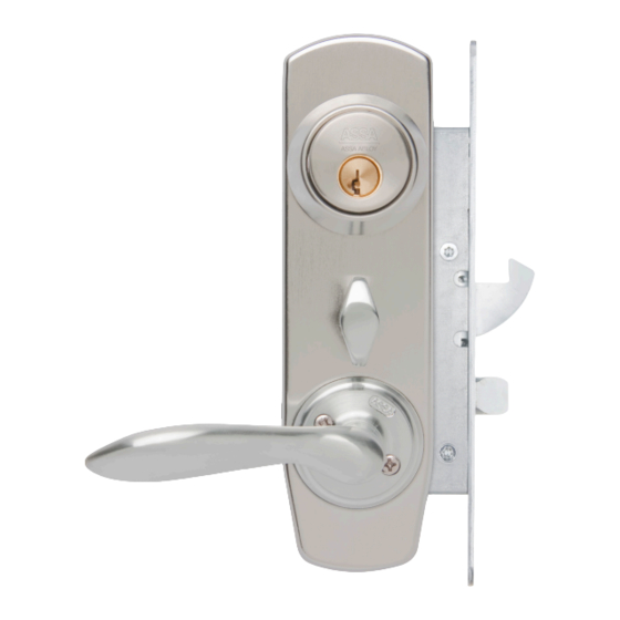 ASSA ABLOY D12-B2 LOCK INSTALLATION INSTRUCTIONS MANUAL | ManualsLib