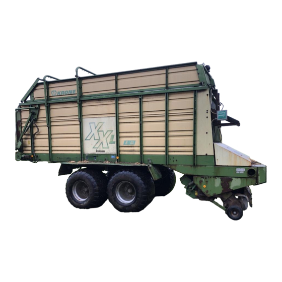 Krone XXL-RGL Operating Instructions Manual