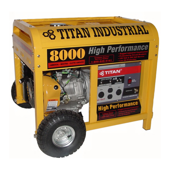 Titan TG 8000 Owner's Manual