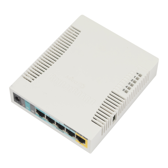 MikroTek RouterBOARD 951Ui-2HnD Quick Setup Manual And Warranty Information