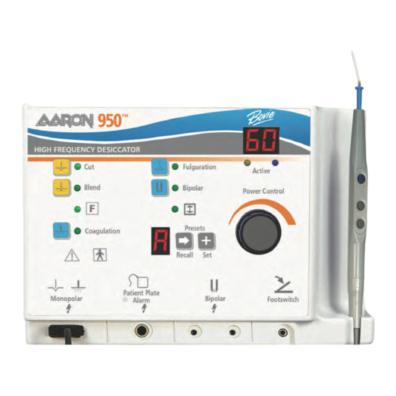 Bovie Aaron 950 User Manual