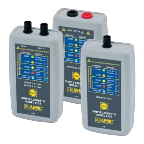 AEMC Simple Logger II Series User Manual