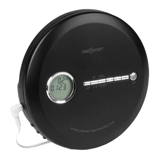 oneConcept Discman BT Manual