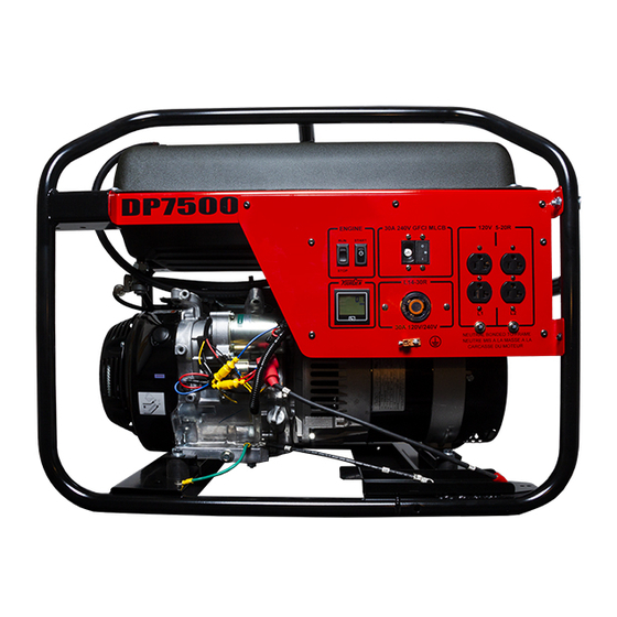 Winco DP7500/B Installation And Operator's Manual