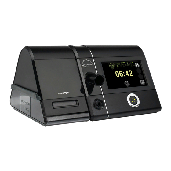 Lowenstein Medical prisma VENT AQUA Quick Start Manual