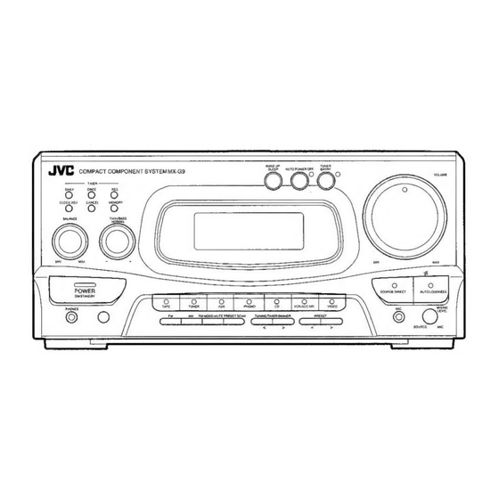 JVC CA-MXG9BK Service Manual