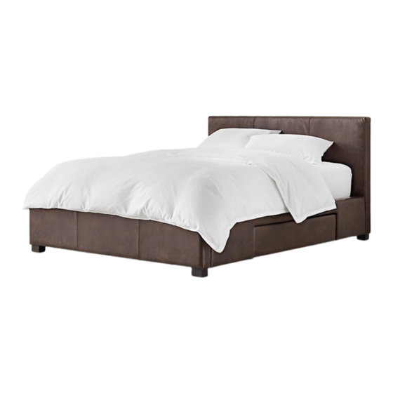 RH Teen BECK UPHOLSTERED PLATFORM BED Instructions