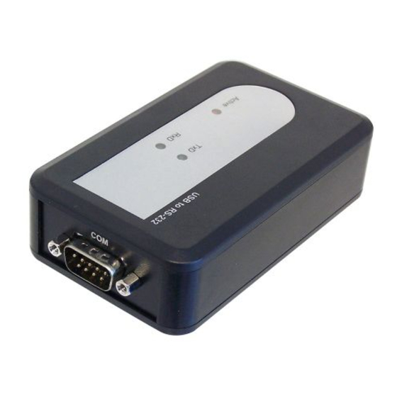 SIIG Industrial USB to RS-232 Serial Adapter Hub Quick Installation Manual