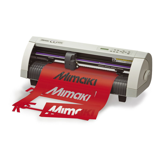 MIMAKI CG-60SL Supplement For The Basic Operation Manual