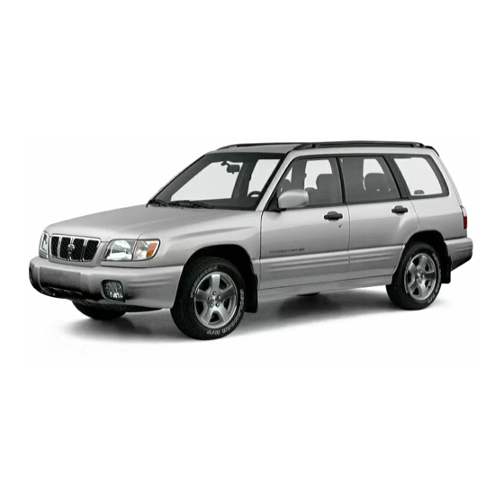Subaru forester 2001 Service Manual