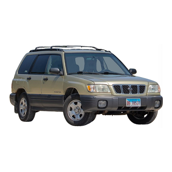 Subaru forester 2001 Service Manual