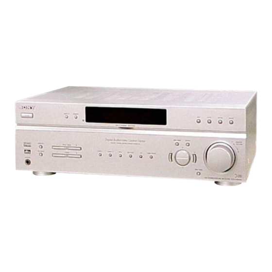 Sony STR-K4800P - A/v Receiver Service Manual
