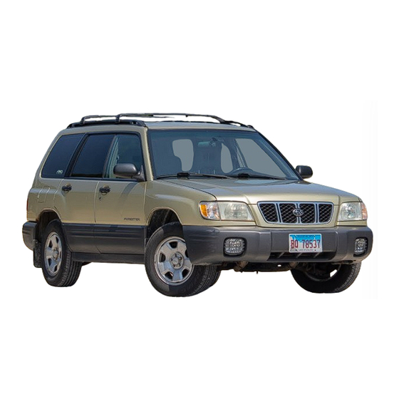 Subaru FORESTER 2001 Service Manual