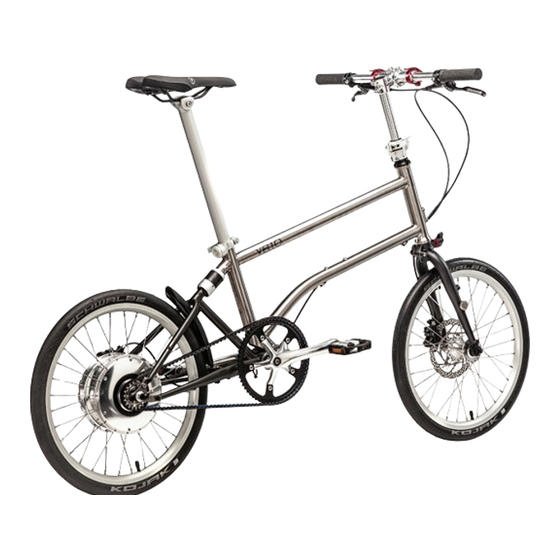 Vello Bike Instruction Manual