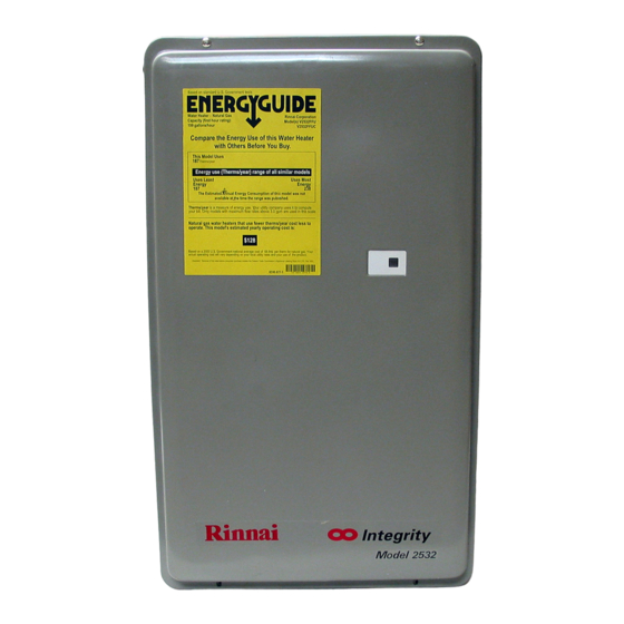 Rinnai Continuum Series Service Manual
