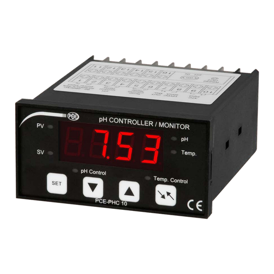 PCE Instruments PCE-PHC 10 Operation Manual