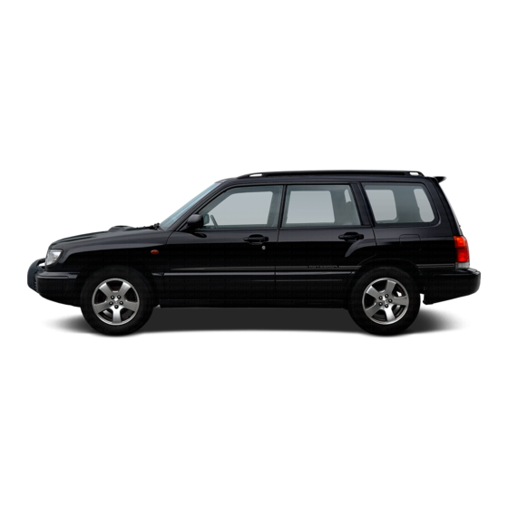 Subaru FORESTER 2001 Service Manual
