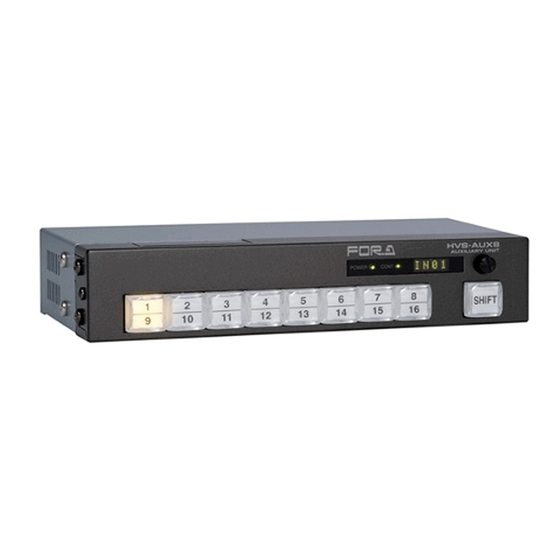 FOR-A HVS-AUX8 Operation Manual