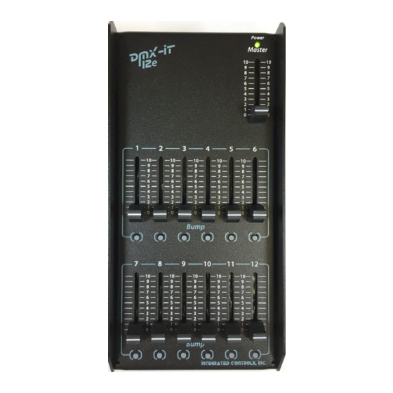 INTEGRATED CONTROLS, INC. DMXIT 12E USER MANUAL Pdf Download ManualsLib