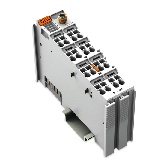 WAGO I/O System 750 Quick Start Manual