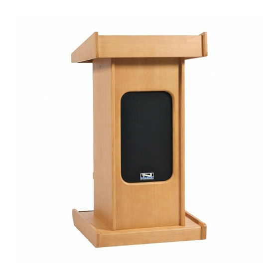 Anchor Admiral Lectern Owner's Manual