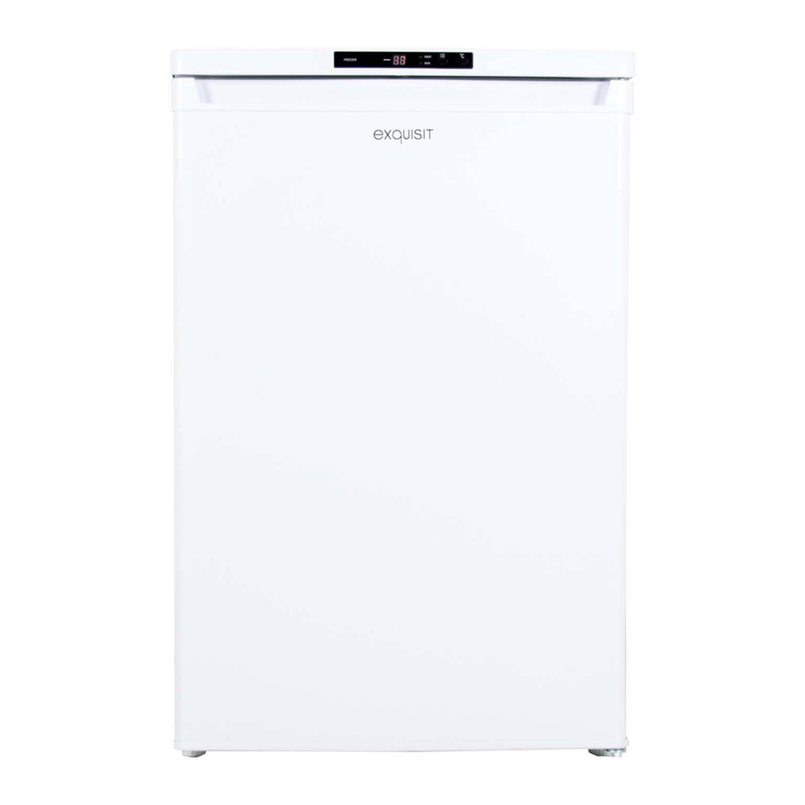 Exquisit GS 112-4E A+ Freezer Manuals