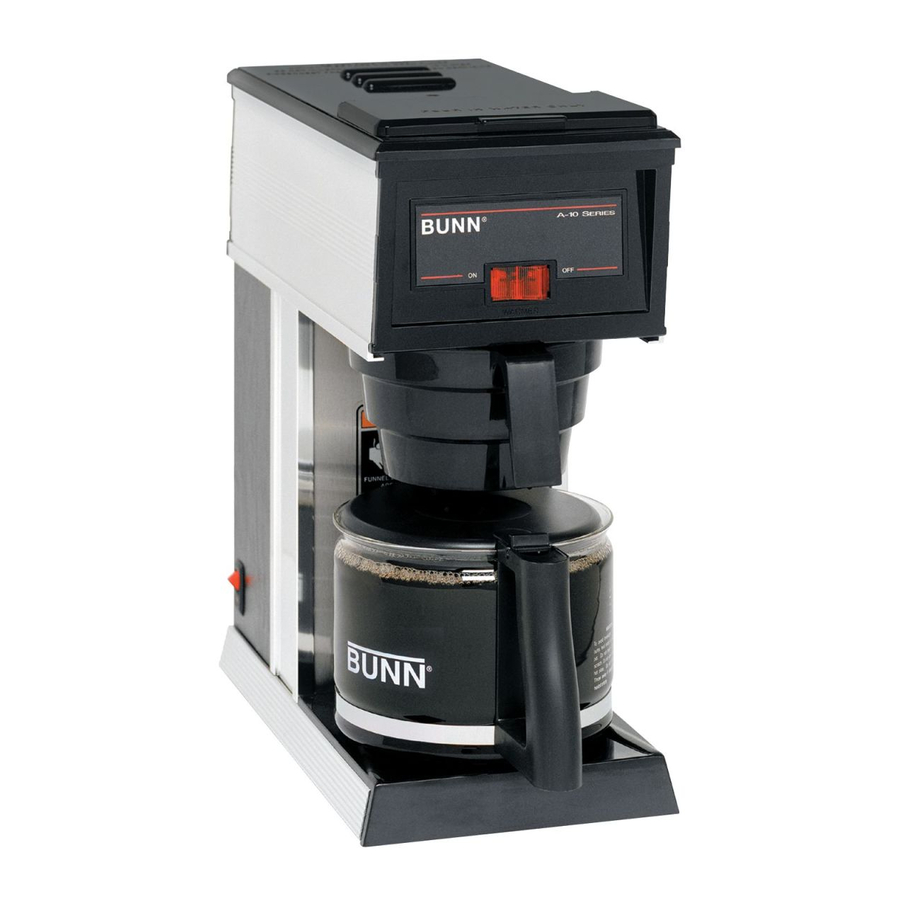 Bunn A10 Illustrated Parts Catalog