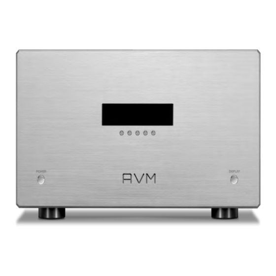 AVM OVATION MA 8.3 Manuals