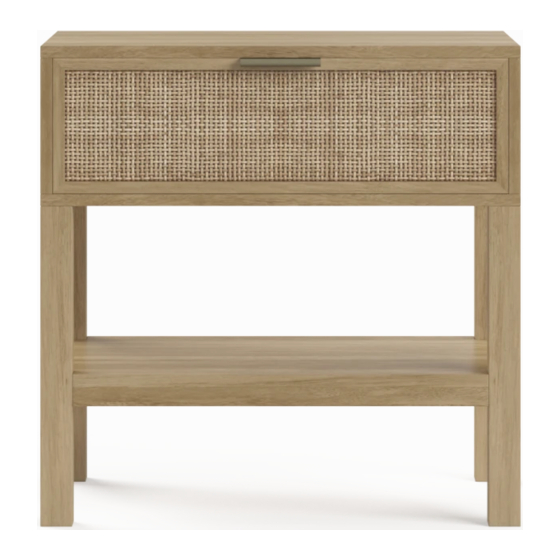BROSA Caledonia Rattan Bedside Table Assembly Manual