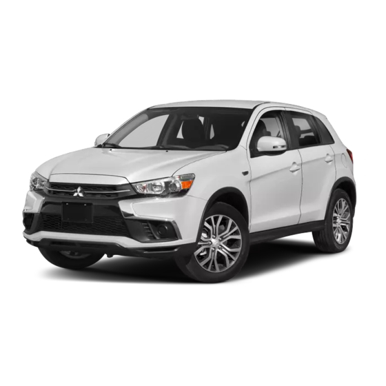 Mitsubishi MOTORS Outlander Sport 2019 Manuals