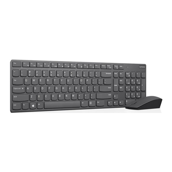 Lenovo Professional Ultraslim Wireless Combo Manual